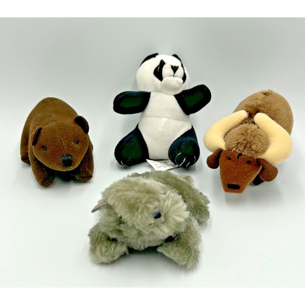 McDonalds 1997 Animal Pals x 3  & 1995 Babe‎ x1 Plush Happy Meal Toys - Lot of 4